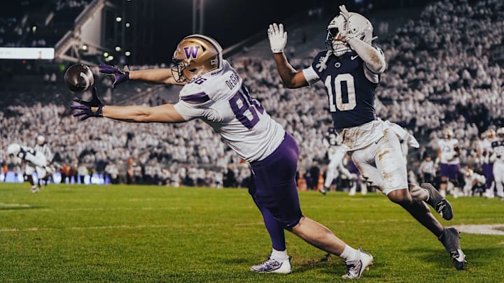 Decker DeGraaf just missed catching a touchdown pass at Penn State.