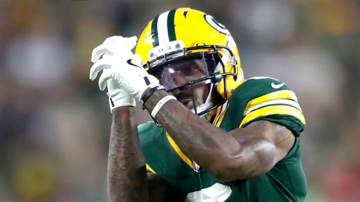 Green Bay Packers wide receiver Mecole Hardman (6) against the New York Jets during their football game on Saturday, August 9, 2025, at Lambeau Field in Green Bay, Wis.
Wm. Glasheen USA TODAY NETWORK-Wisconsin