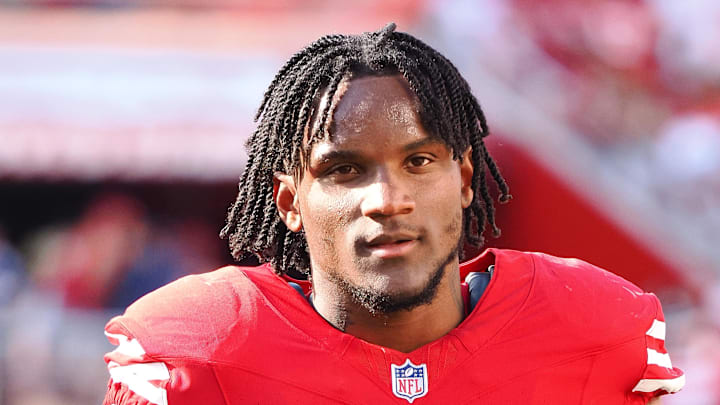 San Francisco 49ers cornerback Charvarius Ward after the game against the Arizona Cardinals. San Francisco 49ers cornerback Charvarius Ward after the game against the Arizona Cardinals.