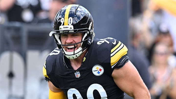 Sep 13, 2026; Pittsburgh, Pennsylvania, USA; Pittsburgh Steelers linebacker T.J. Watt (90) is introduced before a game against the Atlanta Falcons at Acrisure Stadium. Mandatory Credit: Barry Reeger-Imagn Images Sep 13, 2026; Pittsburgh, Pennsylvania, USA; Pittsburgh Steelers linebacker T.J. Watt (90) is introduced before a game against the Atlanta Falcons at Acrisure Stadium. Mandatory Credit: Barry Reeger-Imagn Images