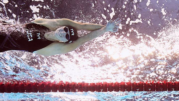 La nadadora estadounidense Katie Ledecky. La nadadora estadounidense Katie Ledecky.