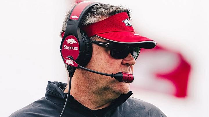 Arkansas Razorbacks offensive coordinator Tim Cramsey. Arkansas Razorbacks offensive coordinator Tim Cramsey.