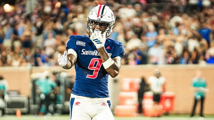 South Alabama wide receiver Jeremy Scott (9)