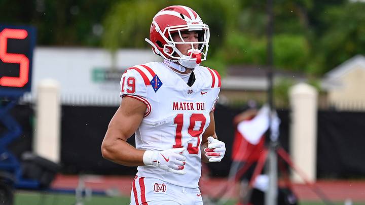 Former Mater Dei tight end Mark Bowman has earned a start for USC as a true freshman. Former Mater Dei tight end Mark Bowman has earned a start for USC as a true freshman.