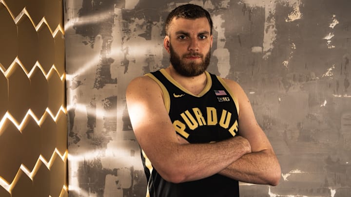 Oscar Cluff in a Purdue uniform