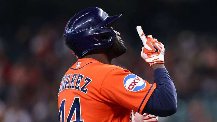 Houston Astros designated hitter Yordan Alvarez (44). Mandatory Credit: Thomas Shea-Imagn Images Houston Astros designated hitter Yordan Alvarez (44). Mandatory Credit: Thomas Shea-Imagn Images