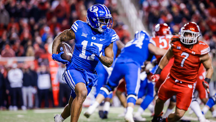 BYU wide receiver Keelan Marion against Utah