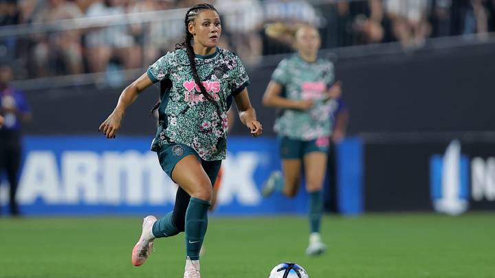 Trinity Rodman had a productive July, scoring five goals in six matches for the Spirit. Trinity Rodman had a productive July, scoring five goals in six matches for the Spirit.