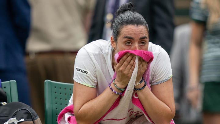 Ons Jabeur discussed her chronic knee pain. Ons Jabeur discussed her chronic knee pain.