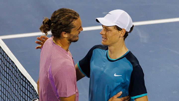Jannik Sinner and Alexander Zverev at the Cincinnati Open