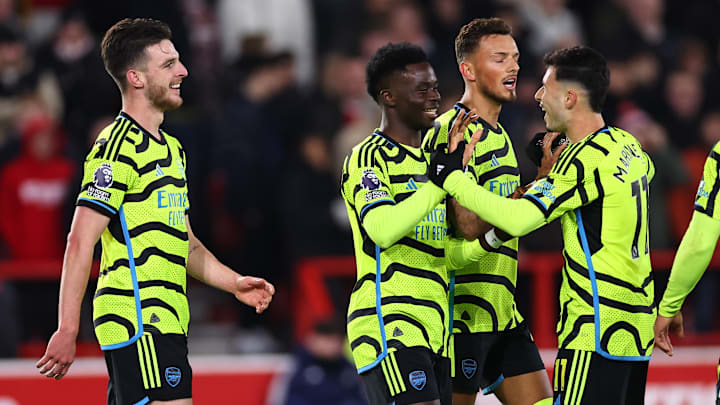 Arsenal climbed up to second with a 2-0 win at Nottingham Forest