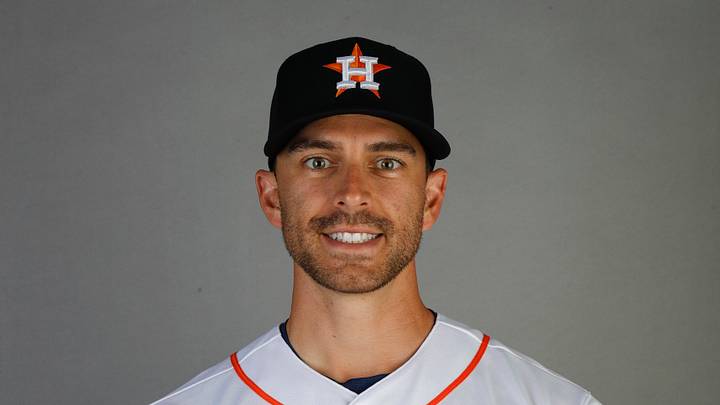 Feb 23, 2023; West Palm Beach, FL, USA; Houston Astros major league coach Jason Kanzler (41) poses for a portrait during photo day at The Ballpark of the Palm Beaches. Mandatory Credit: Sam Navarro-USA TODAY Sports Feb 23, 2023; West Palm Beach, FL, USA; Houston Astros major league coach Jason Kanzler (41) poses for a portrait during photo day at The Ballpark of the Palm Beaches. Mandatory Credit: Sam Navarro-USA TODAY Sports