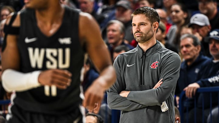 Washington State Cougars head coach David Riley. Washington State Cougars head coach David Riley.
