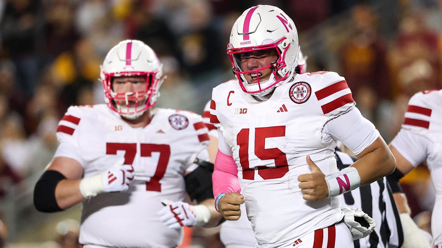 Nebraska vs Northwestern game action