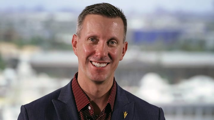 July 3, 2024; Phoenix, Arizona, United States; Graham Rossini, Arizona State University athletic director. Special Instructions: Mandatory Credit: Cheryl Evans-Arizona Republic