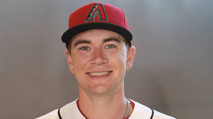 Feb 18, 2026; Scottsdale, AZ, USA; Arizona Diamondbacks pitcher Mitch Bratt (60) poses for a photo for MLB media day at Salt River Fields at Talking Stick. Mandatory Credit: Allan Henry-Imagn Images