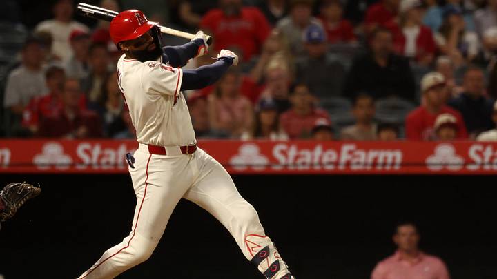 Los Angeles Angels right fielder Jo Adell.