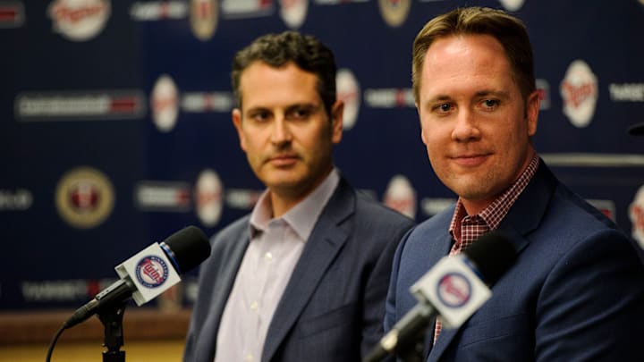 Minnesota Twins GM Thad Levine is out after eight years with the organization, the team announced on Friday.