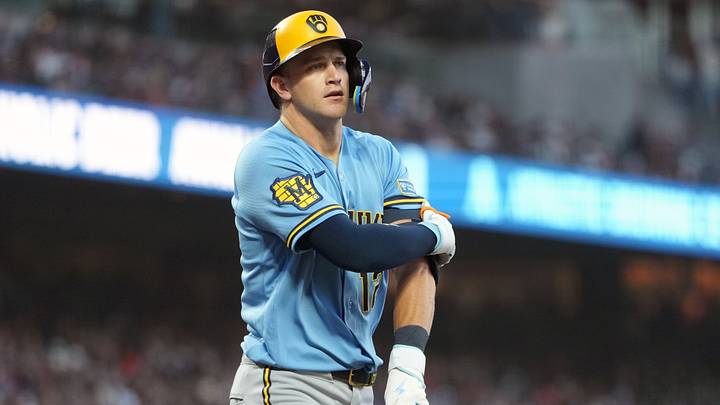 Jul 27, 2026; San Francisco, California, USA; Milwaukee Brewers shortstop Cooper Pratt (12) during the sixth inning against the San Francisco Giants at Oracle Park. Mandatory Credit: Darren Yamashita-Imagn Images Jul 27, 2026; San Francisco, California, USA; Milwaukee Brewers shortstop Cooper Pratt (12) during the sixth inning against the San Francisco Giants at Oracle Park. Mandatory Credit: Darren Yamashita-Imagn Images