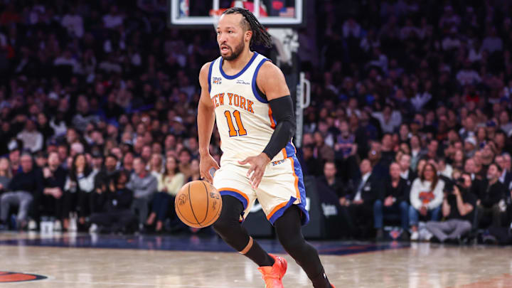 Nov 11, 2025; New York, New York, USA; New York Knicks guard Jalen Brunson (11) at Madison Square Garden. Mandatory Credit: Wendell Cruz-Imagn Images Nov 11, 2025; New York, New York, USA; New York Knicks guard Jalen Brunson (11) at Madison Square Garden. Mandatory Credit: Wendell Cruz-Imagn Images