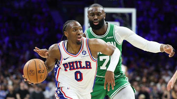 Philadelphia 76ers guard Tyrese Maxey is a solid prop target in Game 7.