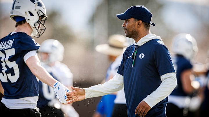 BYU cornerbacks coach Lewis Walker