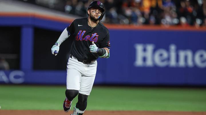 Jun 12, 2026; New York City, New York, USA; New York Mets shortstop Bo Bichette (19) hits a solo home run in the first inning against the Atlanta Braves at Citi Field. Mandatory Credit: Wendell Cruz-Imagn Images Jun 12, 2026; New York City, New York, USA; New York Mets shortstop Bo Bichette (19) hits a solo home run in the first inning against the Atlanta Braves at Citi Field. Mandatory Credit: Wendell Cruz-Imagn Images