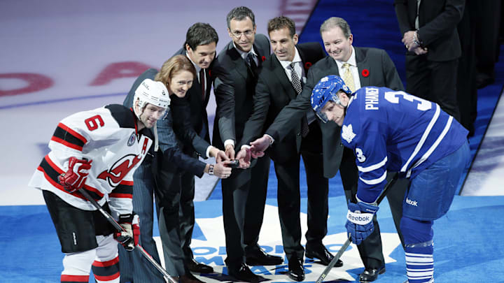 New Jersey Devils defenseman Andy Greene (6) and Toronto Maple Leafs defenseman Dion Phaneuf (3): John E. Sokolowski-Imagn Images New Jersey Devils defenseman Andy Greene (6) and Toronto Maple Leafs defenseman Dion Phaneuf (3): John E. Sokolowski-Imagn Images
