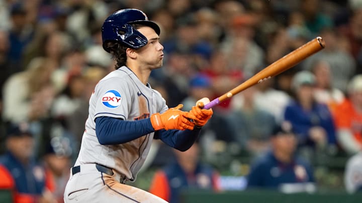 Houston Astros left fielder Joey Loperfido.