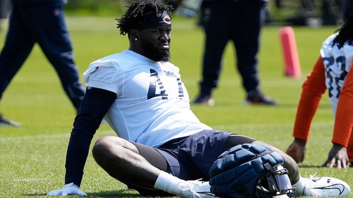Chicago Bears linebacker (47) Ruben Hyppolite III. Chicago Bears linebacker (47) Ruben Hyppolite III.