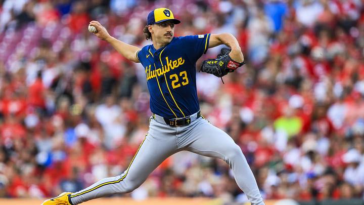 Jun 23, 2026; Cincinnati, Ohio, USA; Milwaukee Brewers starting pitcher Brandon Sproat (23) pitches against the Cincinnati Reds in the first inning at Great American Ball Park. Mandatory Credit: Katie Stratman-Imagn Images Jun 23, 2026; Cincinnati, Ohio, USA; Milwaukee Brewers starting pitcher Brandon Sproat (23) pitches against the Cincinnati Reds in the first inning at Great American Ball Park. Mandatory Credit: Katie Stratman-Imagn Images