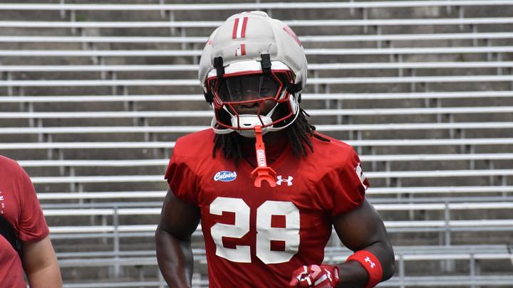 Wisconsin LB Jon Jon Kamara. Wisconsin LB Jon Jon Kamara.