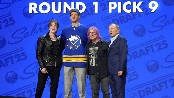 Buffalo Sabres prospect Radim Mrtka at the 2025 NHL Draft Buffalo Sabres prospect Radim Mrtka at the 2025 NHL Draft