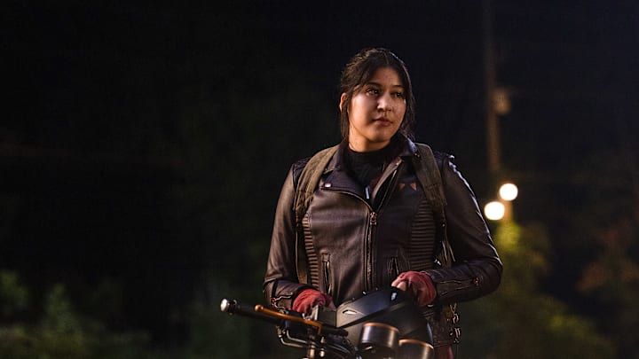 Alaqua Cox as Maya Lopez in Marvel Studios' Echo, releasing on Hulu and Disney+. Photo by Chuck Zlotnick. ©Marvel Studios 2023. All Rights Reserved.