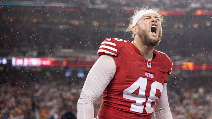 San Francisco 49ers long-snapper Taybor Pepper (46)