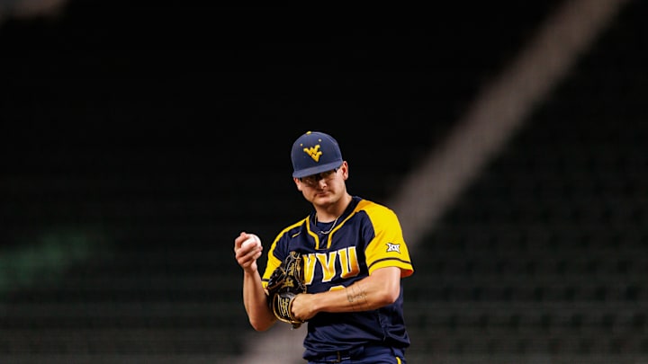 WVU pitcher Aidan Major