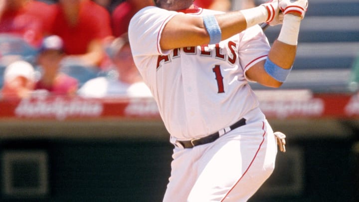Jun 15, 2003; Anaheim, CA, USA; FILE PHOTO; Anaheim Angels catcher Bengie Molina in action against