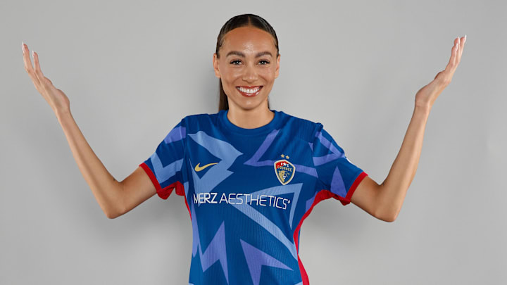 North Carolina Courage player Maycee Bell during the North Carolina Courage Media Day 