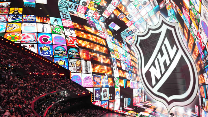 Jun 28, 2024; Las Vegas, Nevada, USA; A general view in the first round of the 2024 NHL Draft at The Sphere. Mandatory Credit: Joe Camporeale-Imagn Images