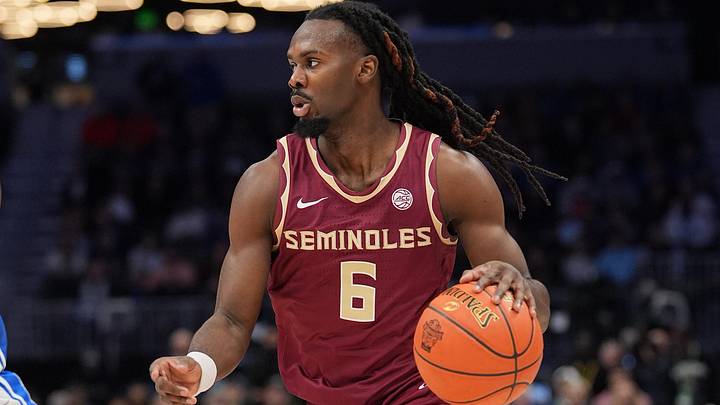 Mar 12, 2026; Charlotte, NC, USA; Florida State Seminoles guard Robert McCray V. (6) during the second half against the Duke Blue Devils at Spectrum Center. Mandatory Credit: Jim Dedmon-Imagn Images Mar 12, 2026; Charlotte, NC, USA; Florida State Seminoles guard Robert McCray V. (6) during the second half against the Duke Blue Devils at Spectrum Center. Mandatory Credit: Jim Dedmon-Imagn Images