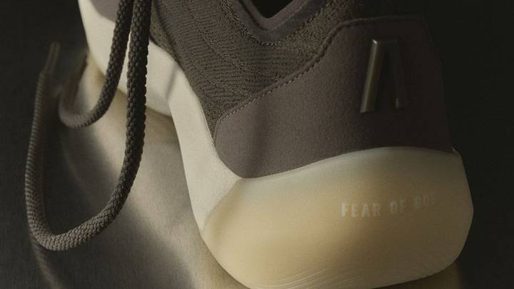 The adidas x Fear of God Athletics III Basketball "Cinder" colorway.