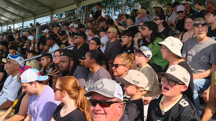 Wednesday Training Camp Crowd at Saints Facility Wednesday Training Camp Crowd at Saints Facility