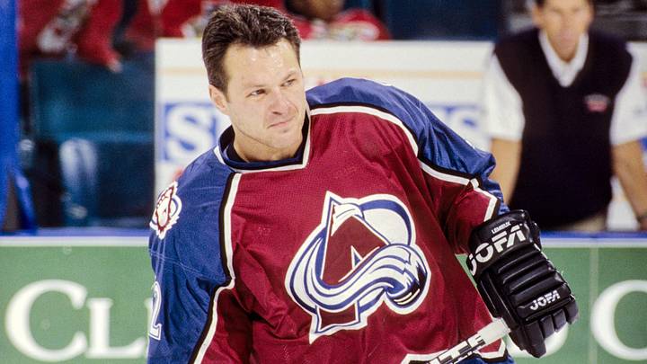 Colorado Avalanche forward Claude Lemieux (22) on the ice against the Florida Panthers during the 1997-98 season at Miami Arena. Mandatory Credit: RVR Photos-Imagn Images Colorado Avalanche forward Claude Lemieux (22) on the ice against the Florida Panthers during the 1997-98 season at Miami Arena. Mandatory Credit: RVR Photos-Imagn Images