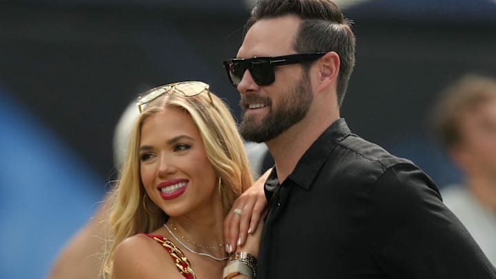 Sep 29, 2024; Gracie Hunt with boyfriend Cody Keith at SoFi Stadium