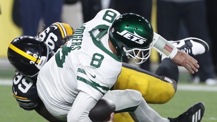 Rodgers and the Jets fell to 2-5 after a humiliating loss on Sunday Night Football.