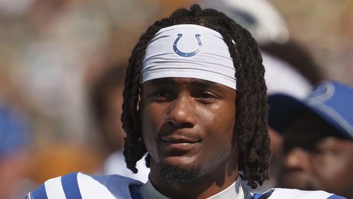 Indianapolis Colts wide receiver Adonai Mitchell during warmups Indianapolis Colts wide receiver Adonai Mitchell during warmups