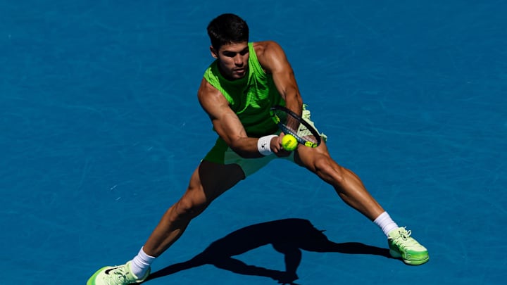 Carlos Alcaraz is a big favorite against Alex de Minaur in the Australian Open quarterfinals. Carlos Alcaraz is a big favorite against Alex de Minaur in the Australian Open quarterfinals.