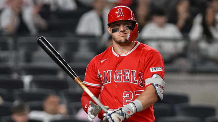 Mike Trout and the Angels are road underdogs against the Yankees. Mike Trout and the Angels are road underdogs against the Yankees.