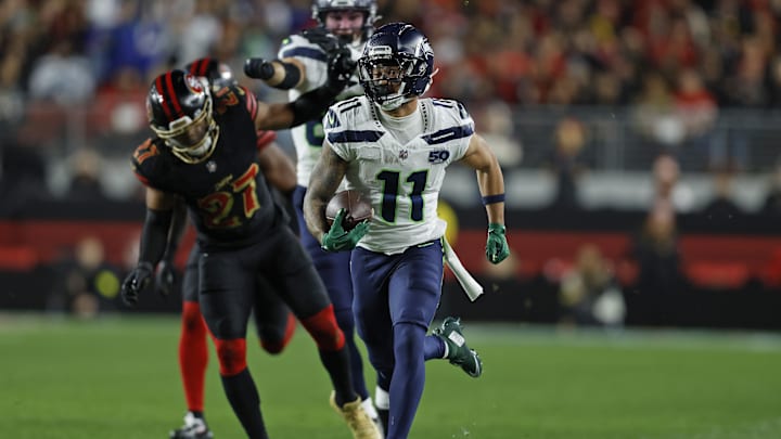 The Seattle Seahawks and wide receiver Jaxon Smith-Njigba are favored in the divisional round.