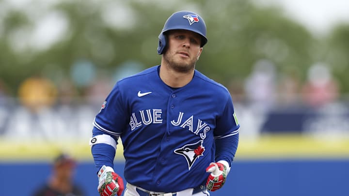 Toronto Blue Jays center fielder Daulton Varsho.